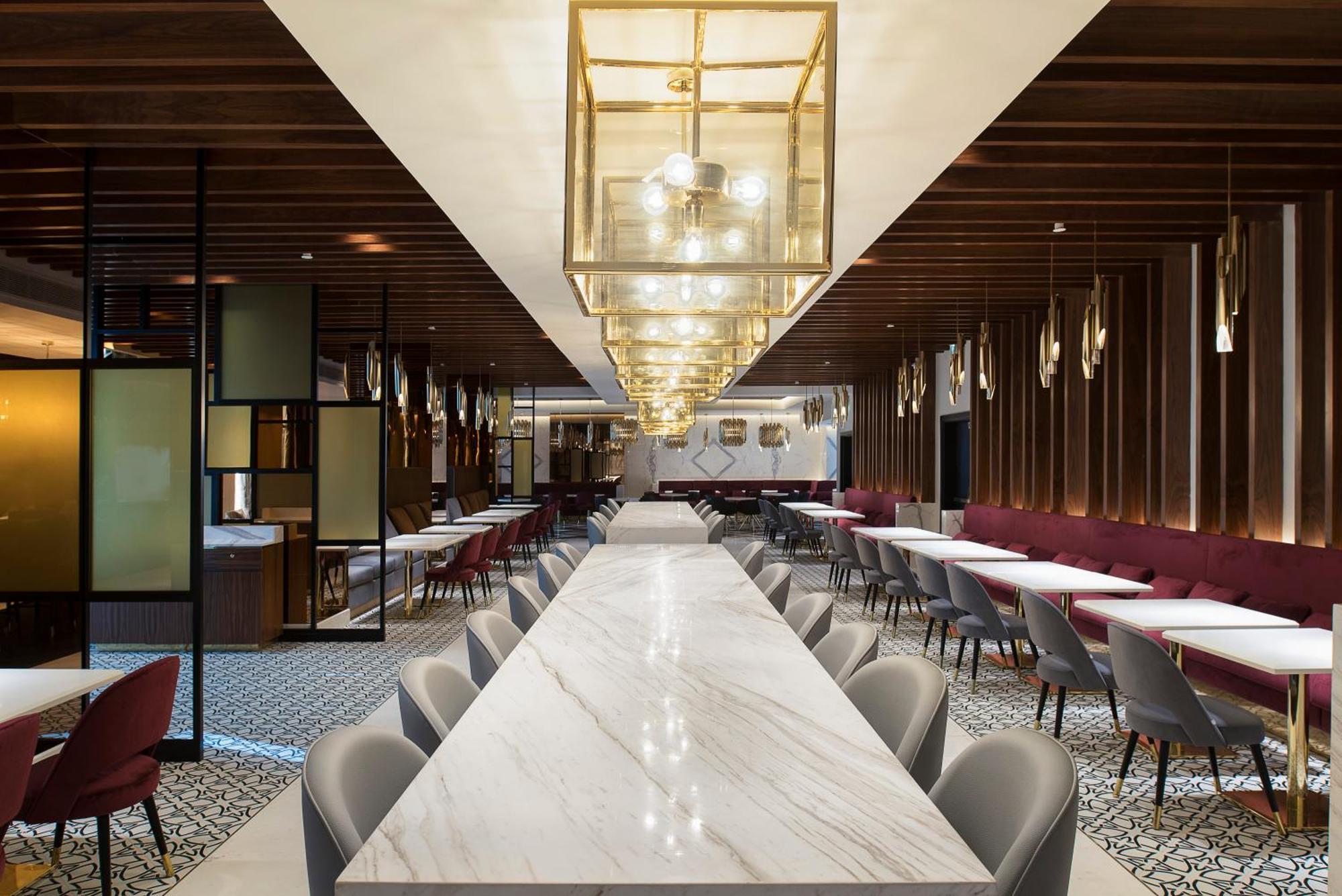 Dusit Doha Hotel Esterno foto The interior of the lounge