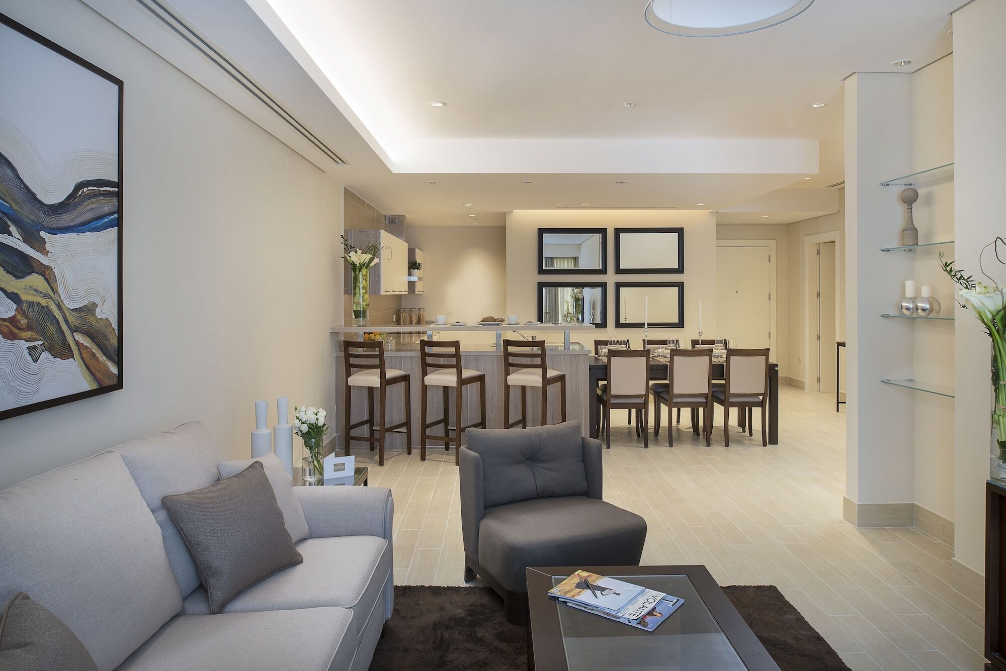 Dusit Doha Hotel Esterno foto Interior of a typical apartment